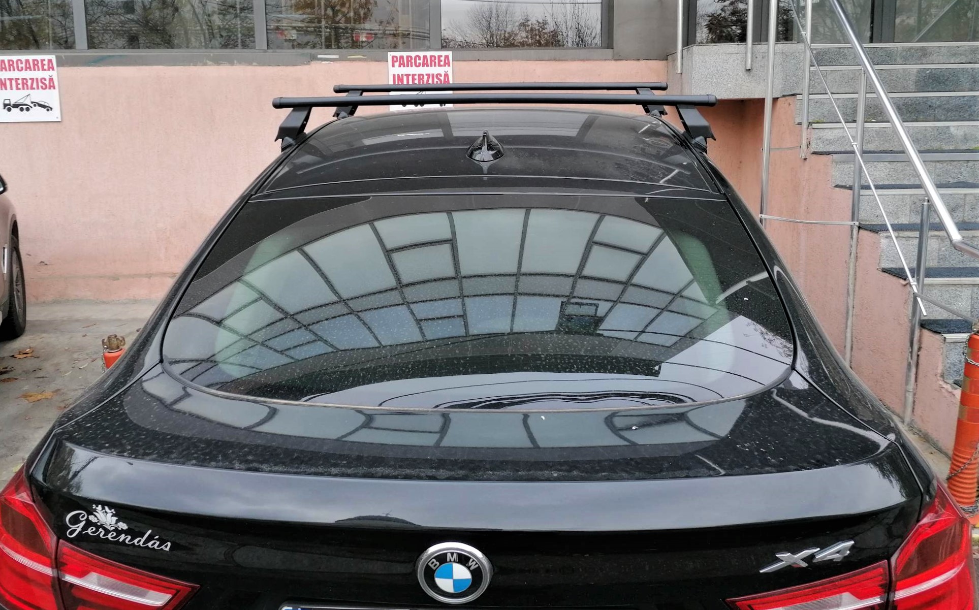 Barres De Toit Transversales Noires Menabo Pour BMW X4 F26 (2014-2018) - Capacité 50 Kg - 3